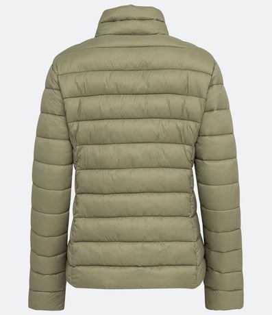 Campera Puffer en Poliamida con Cuello Alto 7
