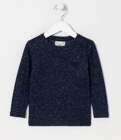 Blusa Infantil de Punto con Bordado en el Pecho - Talle 1 a 5 años