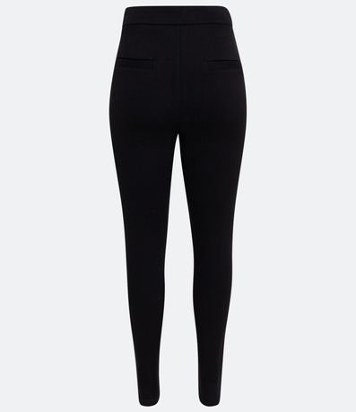 Pantalón Legging en Punto Roma con Botones Metalizados 6