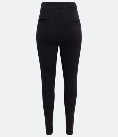 Pantalón Legging en Punto Roma con Botones Metalizados 9