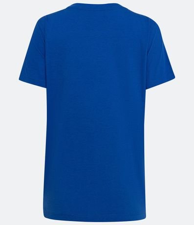 Blusa Alargada Básica en Algodón con Cuello Redondo y Manga Corta 6