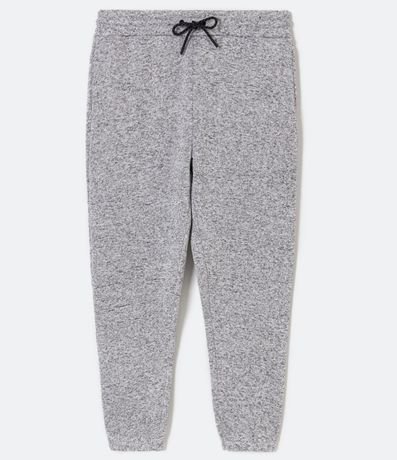 Pantalón con Cintura Elástica Cordón y Barra Ajustada