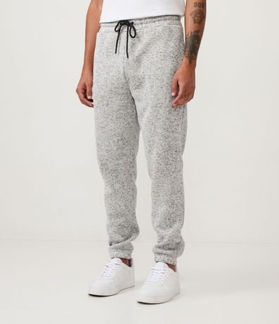 Pantalón con Cintura Elástica Cordón y Barra Ajustada 2