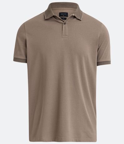 Polo Manga Corta con Cuello Jacquard 5