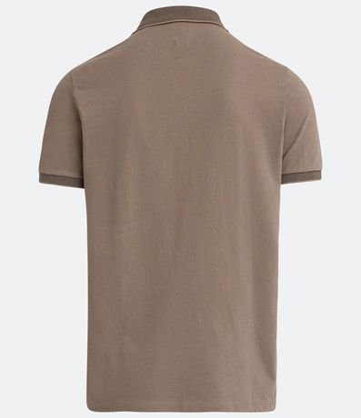 Polo Manga Corta con Cuello Jacquard 6