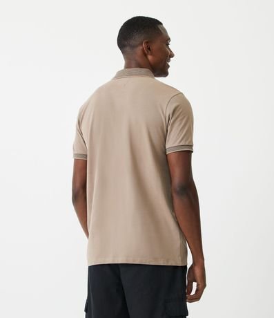 Polo Manga Corta con Cuello Jacquard 3