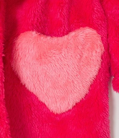 Bata de Baño Infantil en Fleece con Bordado de Corazón - Talle M al GG 3