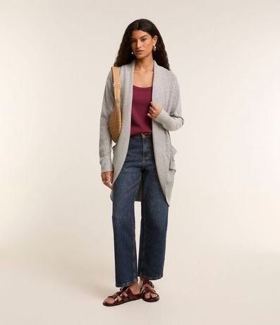 Cardigan Alargado de Punto 2