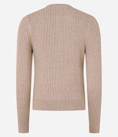 Cardigan Corto en Punto con Textura Acanalada 8