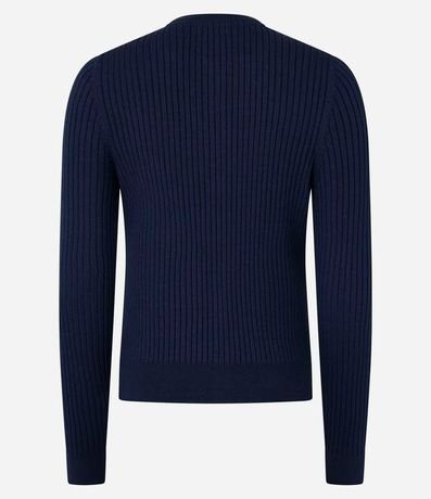 Cardigan Corto en Punto con Textura Acanalada 7