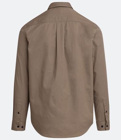Camisa Manga Larga en Sarga con Bolsillos 2