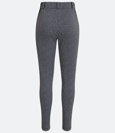 Pantalón Legging en Jacquard con Detalle en Material Sintético 6