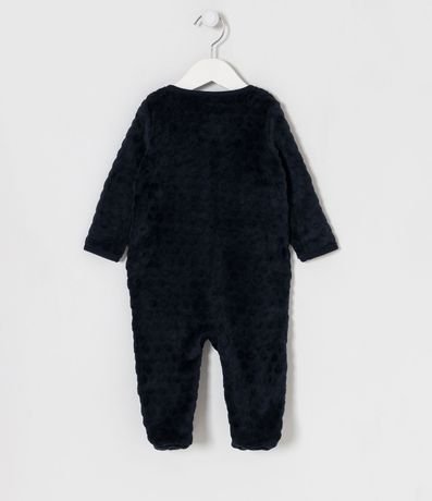 Mono Infantil en Plush con Textura de Lunares - Talle 0 a 24 meses 2