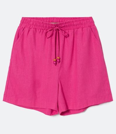 Short en Lino con Lazo en la cintura Curve & Plus Size 5