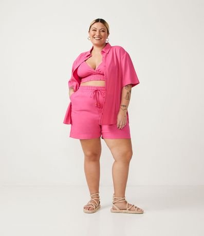 Short en Lino con Lazo en la cintura Curve & Plus Size 2