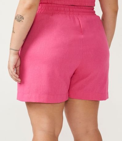Short en Lino con Lazo en la cintura Curve & Plus Size 3