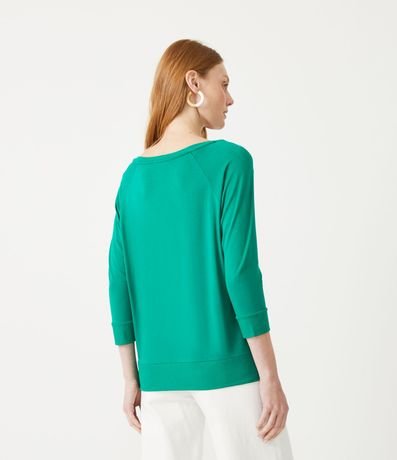 Blusa Básica en Viscosa sin Sisa con Manga 3/4 3