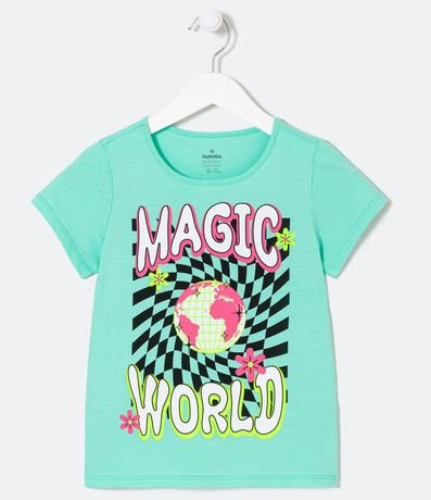 Blusa Infantil Estampado Magic World - Talle 5 a 14 años 1