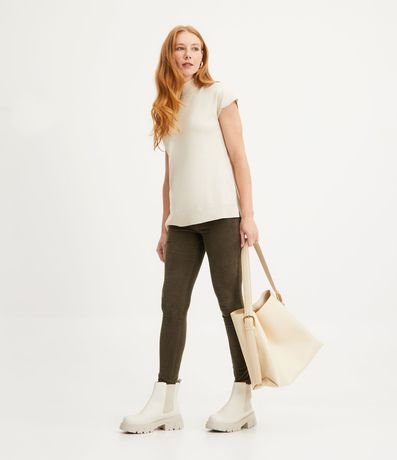 Blusa en Punto con Cuello Alto 3