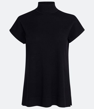 Blusa en Punto con Cuello Alto 6