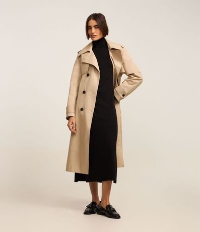 Vestido Midi de Punto con Cuello Alto 2