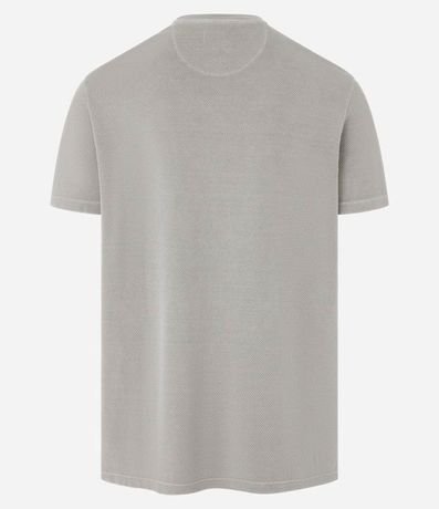 Remera Comfort en Algodón Texturizado con Bolsillo Delantero 7