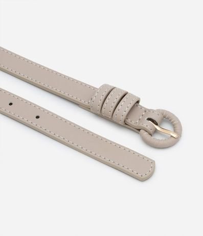 Kit 03 Cinturones Finos Texturizados con Hebilla Forrada 4