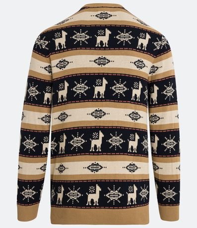 Suéter en Algodón con Estampado de Llamas 6