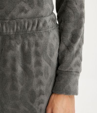 Pijama Largo en Fleece Texturizado 4