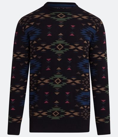 Suéter en Algodón con Estampados Geométricas 5