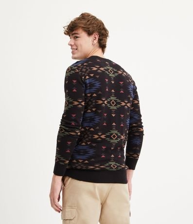 Suéter en Algodón con Estampados Geométricas 3
