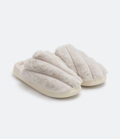 Pantufla Cerrada Peluche Recortes 1
