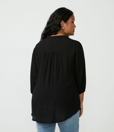 Blusa en Viscosa con Manga 3/4 Curve & Plus Size 4