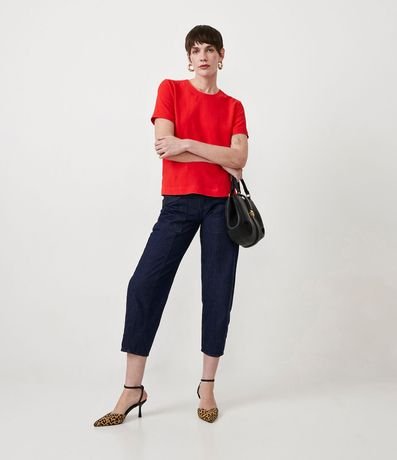 Blusa con Aberturas y Detalles de Pespuntes 2