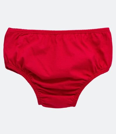 Vestido Marias Infantil con Lazo Pequeño Aplicado y Bombacha - Talle 0 a 18 meses 4
