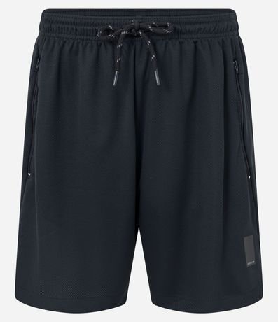 Bermuda Deportiva Texturizada con Cintura Elástica y Bolsillos con Cremallera 8