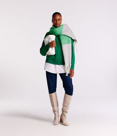 Suéter en Punto con Cuello Redondo 4