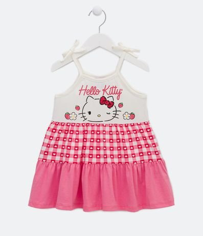 Vestido Infantil Cotton Estampado Hello Kitty - Talle 2 a 6 años 1