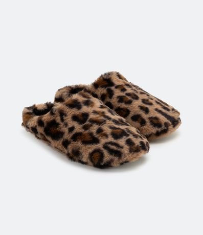 Pantufla Cierrada con Estampado Animal Print Jaguar 1