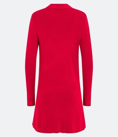 Cardigan Alargado Básico de Punto con Bolsillos 6