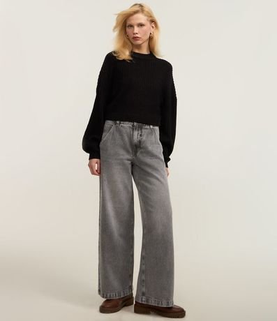 Buzo Suéter de Punto Texturizado con Puño Ajustado 2