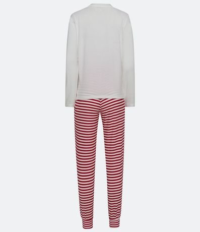 Pijama Largo de Punto con Estampado de Perro 7