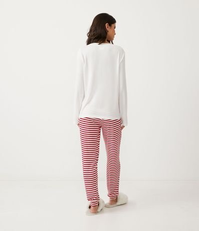 Pijama Largo de Punto con Estampado de Perro 2