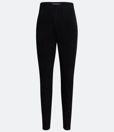 Pantalón Legging en Material Sintético con Recortes Verticales 5