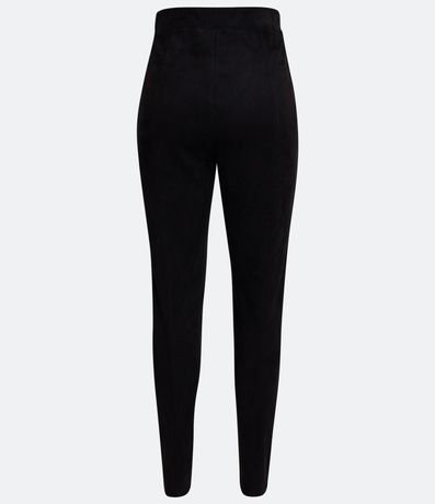 Pantalón Legging en Material Sintético con Recortes Verticales 6