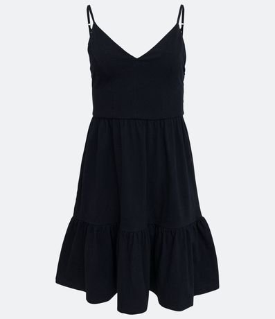 Vestido Corto en Media Malla con Recortes Fruncidos 1