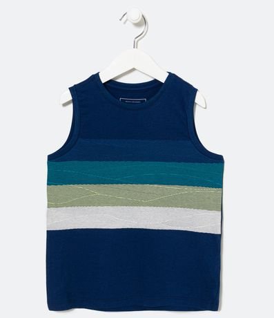 Musculosa Infantil con Rayas en el Pecho - Talle 5 a 14 años 1