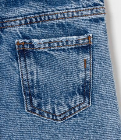 Bermuda Infantil Jeans con Desgastes y Cintura Elástica - Talle 1 a 5 años 4