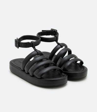 Sandália Plana Sport Sandal con Tiras Puffas 5