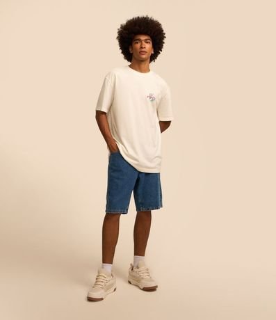 Bermuda Jeans Loose con Cintura Fija 1
